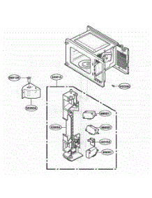 Latch Board Parts parts for Lg Range 61282 from AppliancePartsPros.com