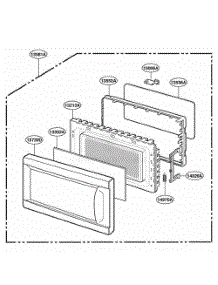 Door Parts parts for Lg Range 61289 from AppliancePartsPros.com