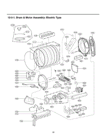 Drum & Motor Assembly parts for Lg Dryer 61422 from AppliancePartsPros.com