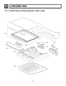 Control Panel And Plate Assembly parts for Lg Washer Dryer Combo 61452 from AppliancePartsPros.com