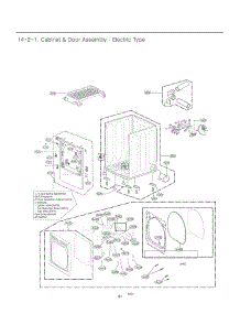 Section 2 parts for Lg Dryer 61463 from AppliancePartsPros.com