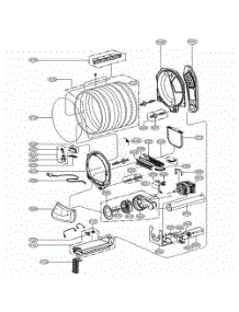 Drum And Motor Assembly Electric Type parts for Lg Washer Dryer Combo 61513 from AppliancePartsPros.com