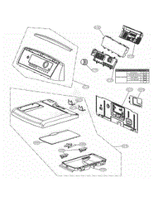 Control Panel And Plate Assembly parts for Lg Dryer 61522 from AppliancePartsPros.com