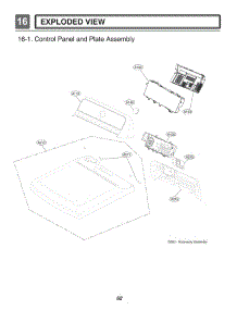 Control Panel And Plate Assembly parts for Lg Dryer 61552 from AppliancePartsPros.com