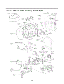 Drum And Motor Assembly parts for Lg Dryer 61552 from AppliancePartsPros.com