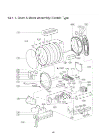 Section 4 parts for Lg Dryer 61623 from AppliancePartsPros.com