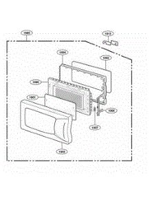 Door Parts parts for Lg Range 62219201 from AppliancePartsPros.com