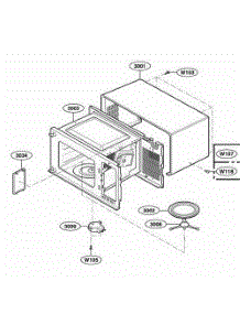 Oven Cavity Parts parts for Lg Range 62219201 from AppliancePartsPros.com