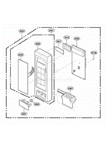Control Panel Parts parts for Lg Range 62222301 from AppliancePartsPros.com