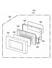 Door Parts parts for Lg Range 62222301 from AppliancePartsPros.com
