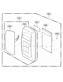 Control Panel Parts 1 parts for Lg Wall Oven 62252 from AppliancePartsPros.com