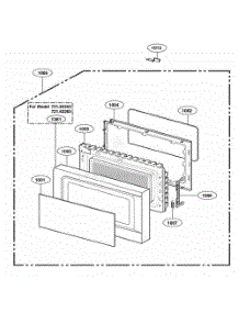 Door Parts parts for Lg Range 62253 from AppliancePartsPros.com