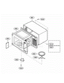 Oven Cavity Parts parts for Lg Range 62253 from AppliancePartsPros.com