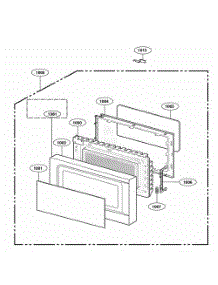 Door Parts parts for Lg Wall Oven 62259 from AppliancePartsPros.com