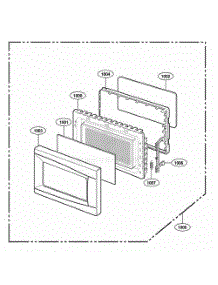 Door Parts parts for Lg Range 62342203 from AppliancePartsPros.com