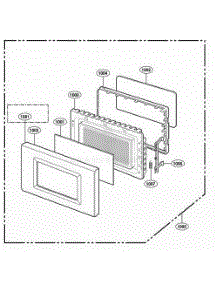 Door Parts parts for Lg Wall Oven 62462 from AppliancePartsPros.com