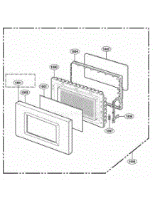 Door Parts parts for Lg Wall Oven 62464 from AppliancePartsPros.com