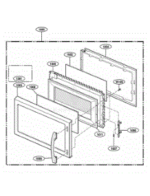 Door Parts parts for Lg Range 62649 from AppliancePartsPros.com
