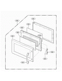 Door Parts parts for Lg Range 62759 from AppliancePartsPros.com