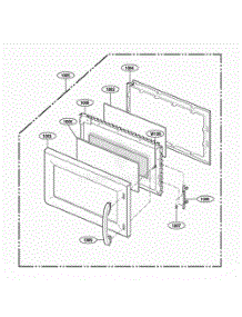 Door Parts parts for Lg Range 62772 from AppliancePartsPros.com