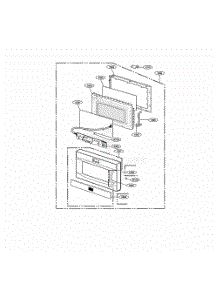 Door Parts parts for Lg Range 63293 from AppliancePartsPros.com