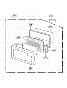 Door Parts parts for Lg Range 63352301 from AppliancePartsPros.com