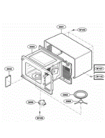 Oven Cavity Parts parts for Lg Range 63352301 from AppliancePartsPros.com