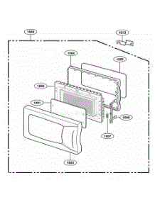 Door Parts parts for Lg Range 63359 from AppliancePartsPros.com