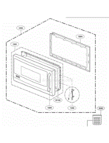 Door Parts parts for Lg Range 63703 from AppliancePartsPros.com