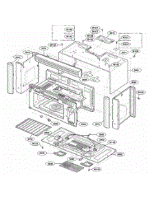 Oven Cavity Parts parts for Lg Range 63762 from AppliancePartsPros.com