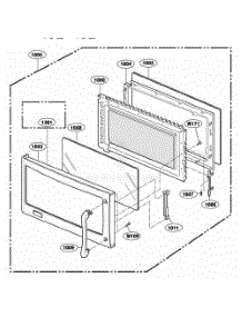 Door Parts parts for Lg Range 64682 from AppliancePartsPros.com