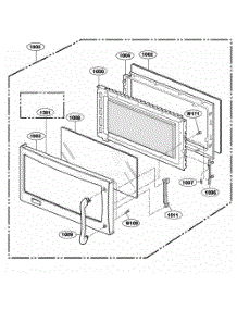 Door Parts parts for Lg Range 64683 from AppliancePartsPros.com