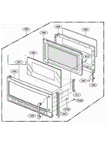 Door Parts parts for Lg Range 64764 from AppliancePartsPros.com