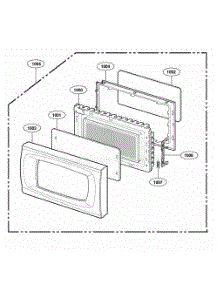 Door Parts parts for Lg Range 65002401 from AppliancePartsPros.com