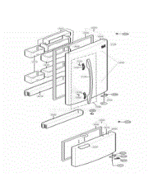 Door Parts parts for Lg Refrigerator 65009 from AppliancePartsPros.com