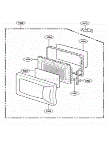 Door Parts parts for Lg Wall Oven 65052 from AppliancePartsPros.com