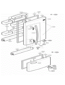 Door Parts parts for Lg Refrigerator 65214 from AppliancePartsPros.com