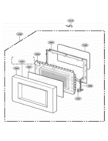 Door Parts parts for Lg Range 65222 from AppliancePartsPros.com