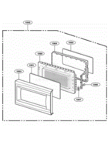 Door Parts parts for Lg Range 66022 from AppliancePartsPros.com