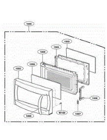 Door Parts parts for Lg Range 66092 from AppliancePartsPros.com