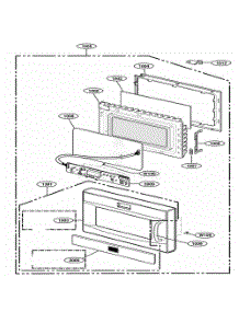 Door Parts parts for Lg Range 66293 from AppliancePartsPros.com