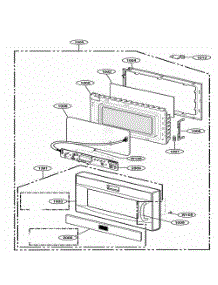 Door Parts parts for Lg Range 66299 from AppliancePartsPros.com