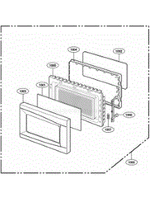 Door Parts parts for Lg Range 66312 from AppliancePartsPros.com
