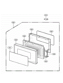 Door Parts parts for Lg Range 66339 from AppliancePartsPros.com