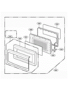 Door Parts parts for Lg Range 66462 from AppliancePartsPros.com