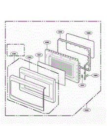Door Parts parts for Lg Range 66464 from AppliancePartsPros.com