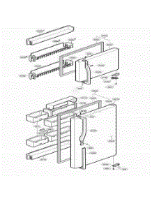 Door Parts parts for Lg Refrigerator 66922 from AppliancePartsPros.com