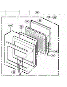 Door Parts parts for Lg Wall Oven 67903 from AppliancePartsPros.com