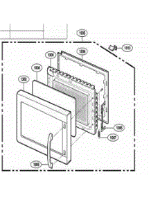 Door Parts parts for Lg Range 67909 from AppliancePartsPros.com
