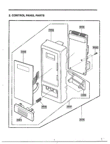 Complete Microwave Ass`Y Page 2 parts for Lg Microwave 68-9245 from AppliancePartsPros.com